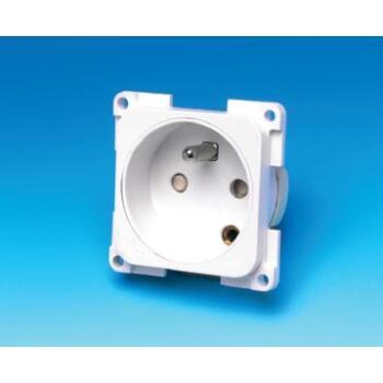 Prise 220 Volts française : Coloris : Gris métal