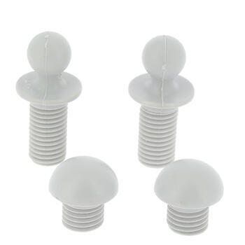 Embouts de repose-jambes blanc pour fauteuils