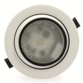Spot encastrable orientable à Leds : blanc