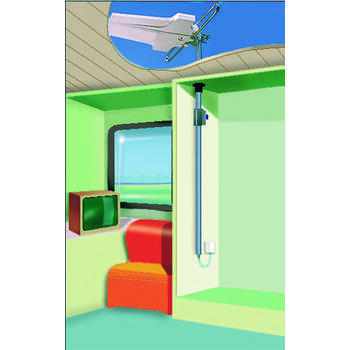 Mât d'antenne intérieur