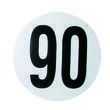 Disque adhésif de limitation de vitesse : 90 km/h 