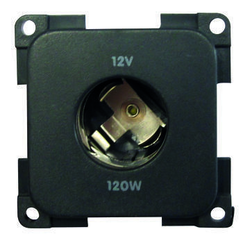 Prise 12 Volts diamètre 21 mm : Coloris : Noir