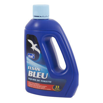 Produit sanitaire bleu