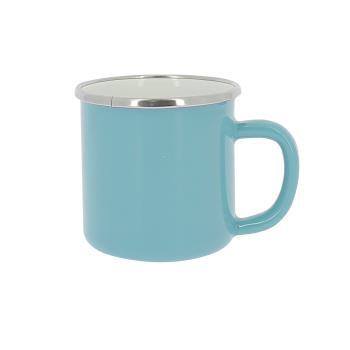 Pack 2 mugs en acier émaillé