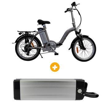 Pack Vélo à assistance électrique pliant Classic 20'' Gris - Batterie 10,4Ah Classic / basic