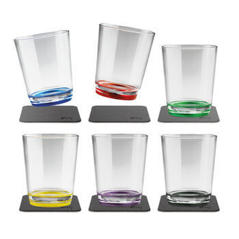Lot de 6 verres à eau aimantés