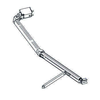 Bras de store droit pour store de 350 cm