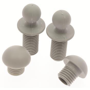 Embouts de repose-jambes gris pour fauteuil