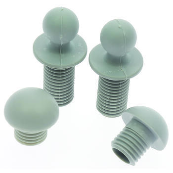 Embouts de repose-jambes gris pour fauteuil