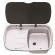 Evier couvercle Argent Sink : Version gauche Thetford