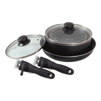 Set de casseroles et poêles empilables