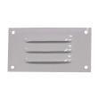 Grille d'aération en aluminium laqué blanc : 130 x 70 mm 