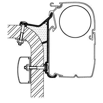 Adaptateur de stores Hymer Van  / B2