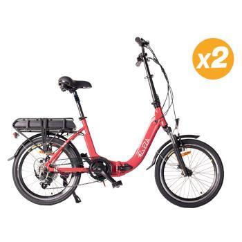 2 Vélos à assistance électrique confort 20P rouge