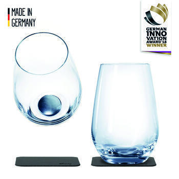 Lot de 2 verres à eau en Cristal aimantés