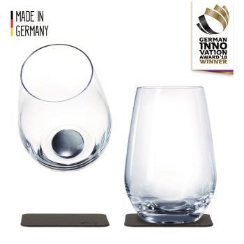 Lot de 2 verres en Cristal magnétiques