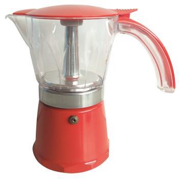 Cafetière italienne rouge 6 tasses