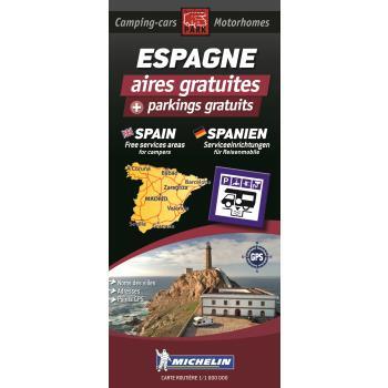 Carte routière aires gratuites Espagne