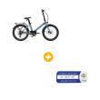 Vélo à assistance électrique semi pliant EVENING 24'' : Vélo à assistance électrique semi pliant EVENING 24'' bleu+ MARQUAG + DECL BICYCODE Eovolt