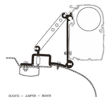 Adaptateur de stores Boxer/Jumper/Ducato avant 2006