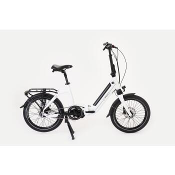 Vélo à assistance électrique pliant Muzy 20 pouces : Blanc 11Ah
