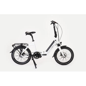 Vélo à assistance électrique pliant Muzy 20 pouces : Blanc 11Ah