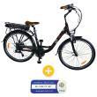 Vélo électrique CITY ROAD 26'' : Noir, 10.4 AH, decl bicycode Eza