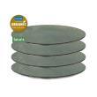 Lot de 4 assiettes plates CLUB : Coloris gris Koziol