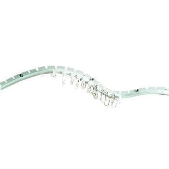Rail de rideaux plastique cintrable