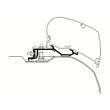 Adaptateur de stores Boxer/Jumper/Ducato depuis 07 : 3,75 Thule