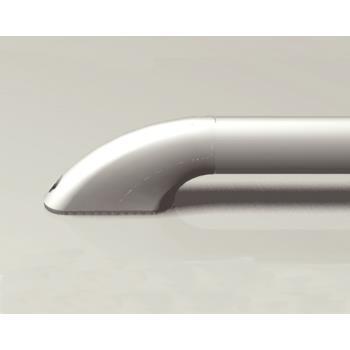 Profil ovale pour galerie modulable : aluminium laqué blanc