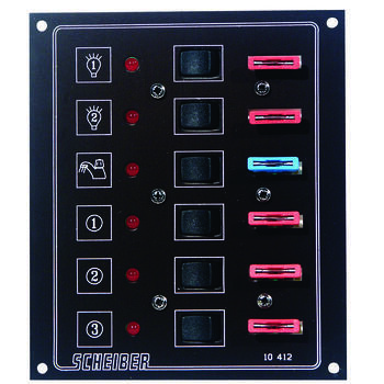 Panneaux à fusibles plats : 6 circuits