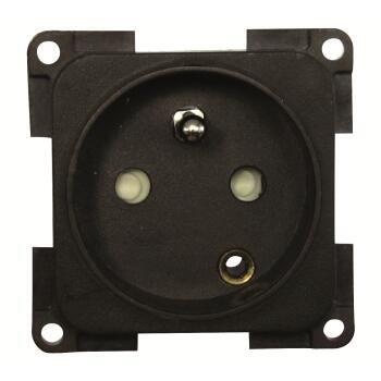 Prise 220 Volts française : Coloris : Gris foncé