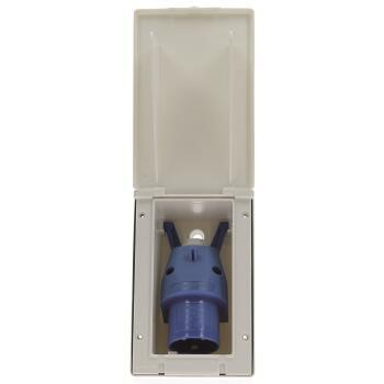 Socle mâle encastrable à fiche orientable : Coloris : Blanc