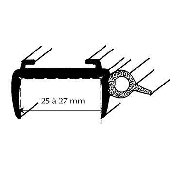 Joint pour baie acrylique à projection