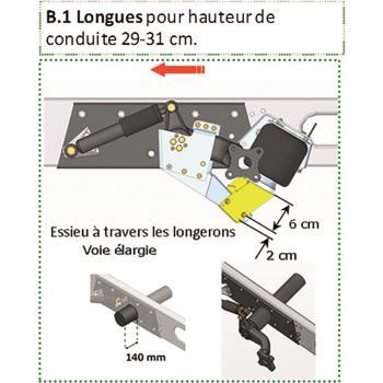 Entretoises métalliques pour suspension châssis X250