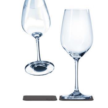 Lot de 2 verres à vin en cristal aimantés