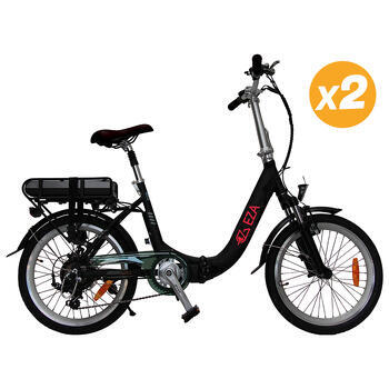 Pack 2 Vélos à assistance électrique Confort 20'' Noir 13Ah