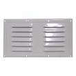 Grille d'aération en aluminium laqué blanc : 230 x 130 mm 