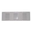 Grille d'aération en aluminium laqué blanc : 400 x 130 mm 