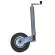 Roue Jockey télescopique pour remorque : Roue tôlée avec fût diamètre 48 mm Optima