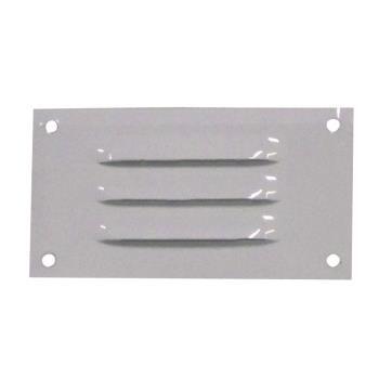 Grille d'aération en aluminium laqué blanc