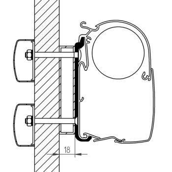 Adaptateur de stores Dethleffs Globebus