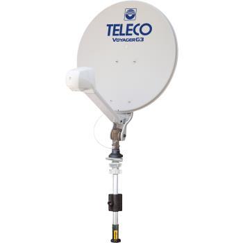 Antenne satellite manuelle Voyager G3 seule : 85 cm - Mât long
