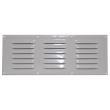 Grille d'aération en aluminium laqué blanc : 330 x 130 mm 