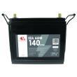 Batterie auxiliaire AGM : 140Ah Eza