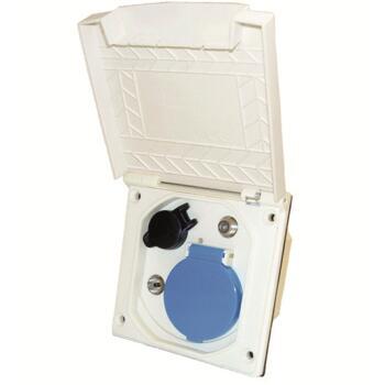 Multiprise extérieure TV antenne 12/220V