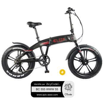 Pack  Vélo à assistance électrique pliant 20'' Sporty + Marquage BicyCode