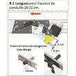 Entretoises métalliques pour suspension châssis X250 : Pour référence 030305 Longues Dunlop