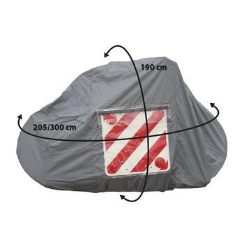 Housse de protection pour porte-vélo de camping-car : Pour 4 vélos - Coloris gris